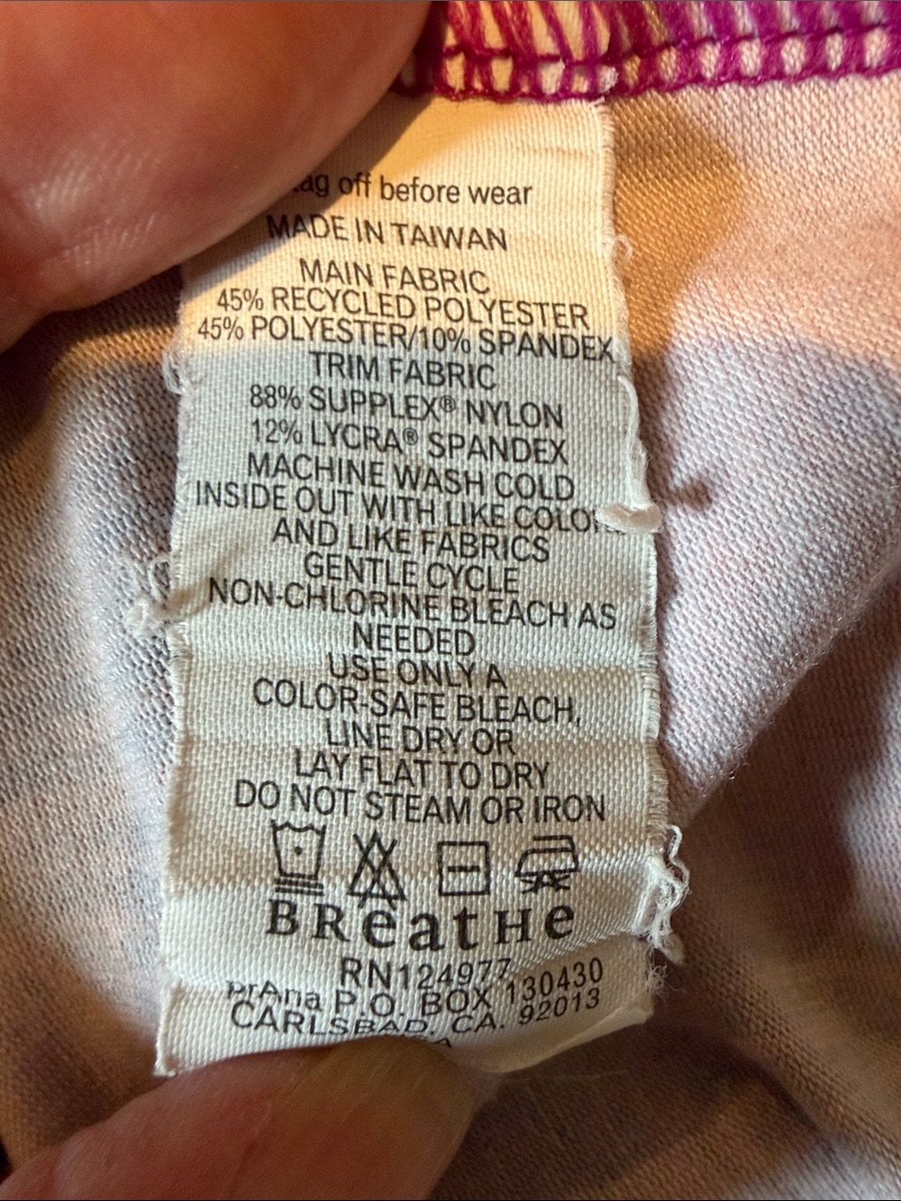 Prana Patterned Strappy Yoga Tank Top - Picture 6 of 7